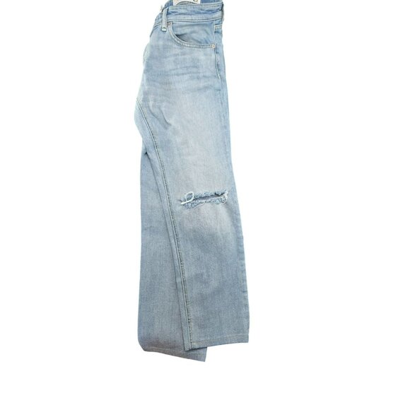 Rag & Bone Jeans Boyfriend Light Wash Distressed Raw Hem Womans Size 27 VL1019 - Picture 8 of 12